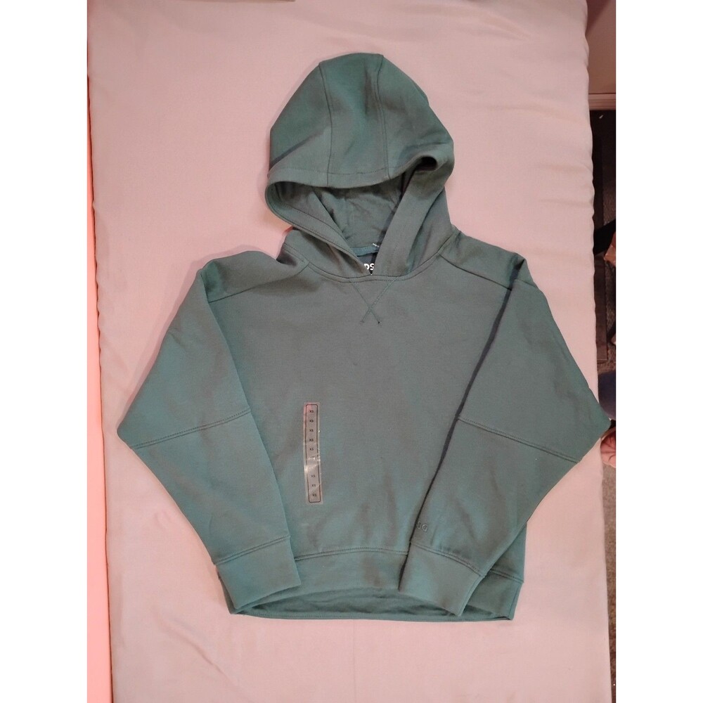 Girls DSG Sport Fleece Hoodie Sweater Dark Green XS 6-7